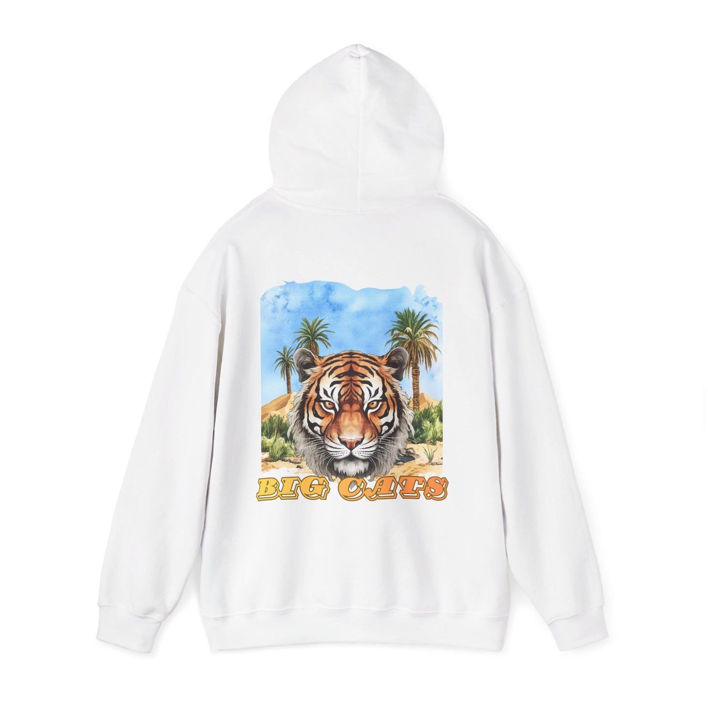 Men's Big Cats Tiger Hooded Sweatshirt