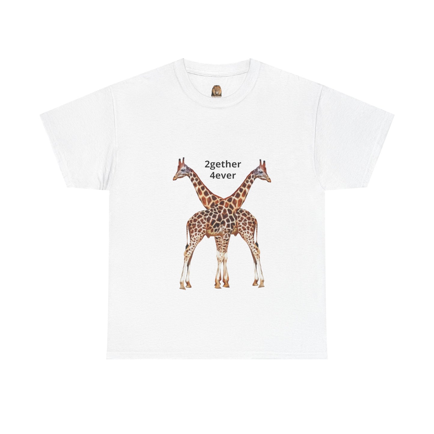 Giraffe Couple Unisex Crew Neck T-Shirt for Animal Lovers