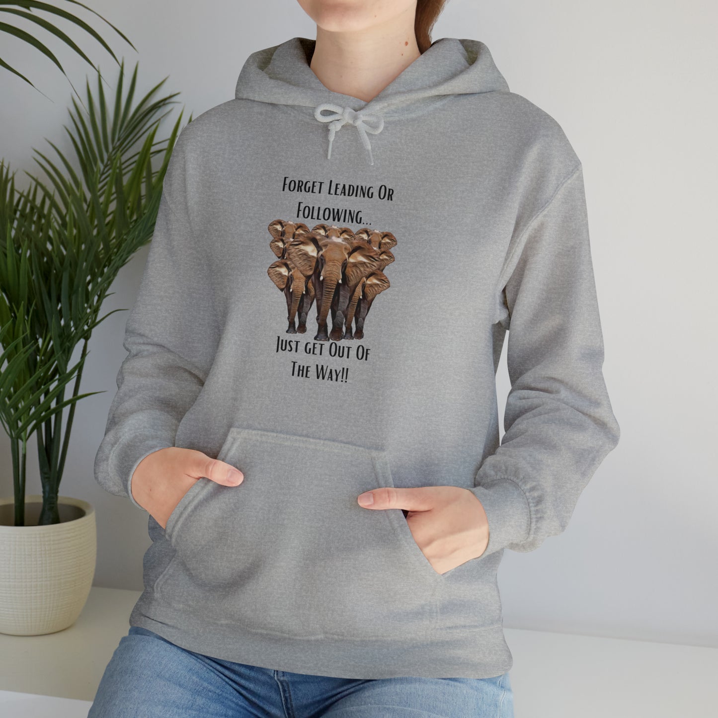 Unisex Elephant Hooded Sweatshirt