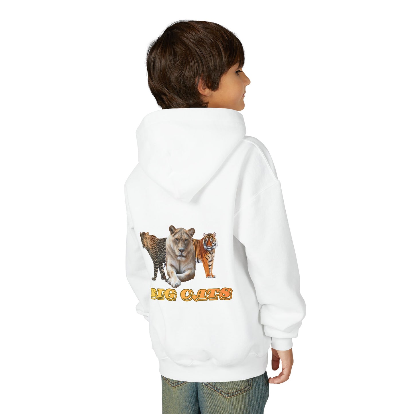 Youth Big Cats Lioness Hooded Sweatshirt