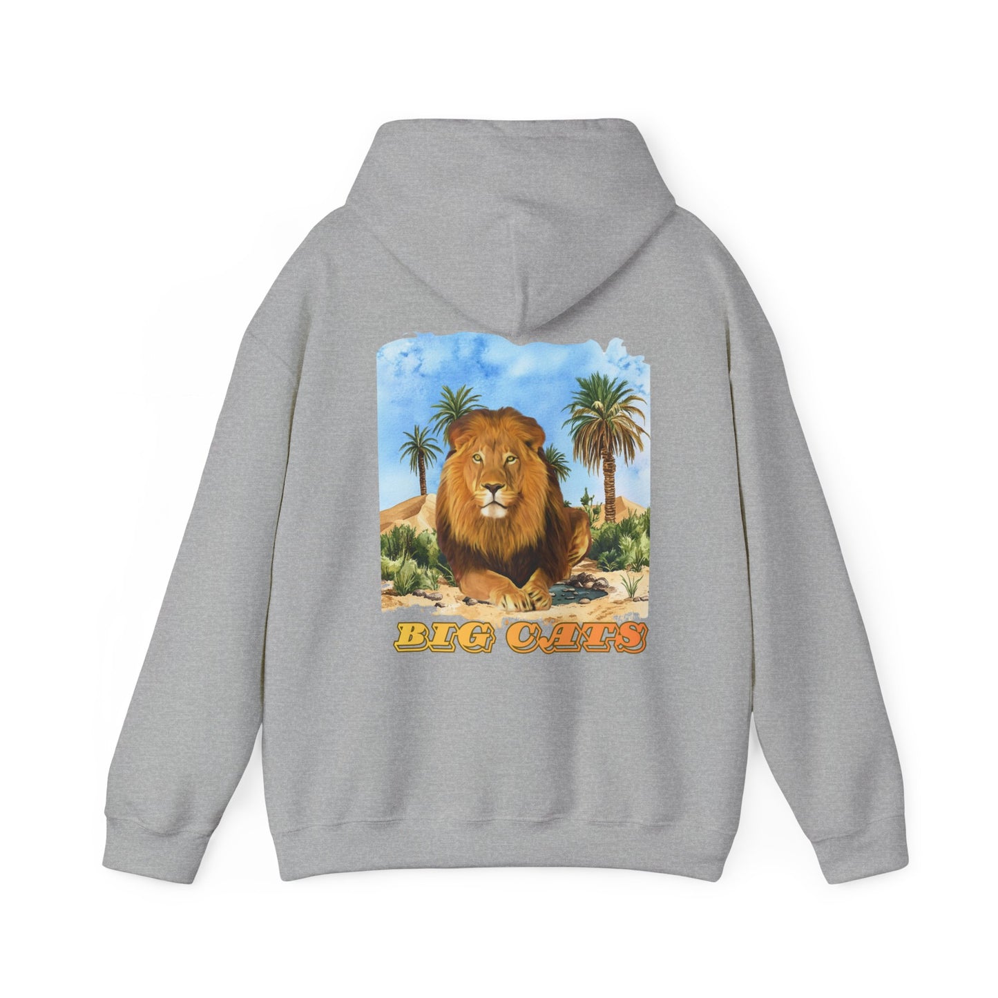 Men's Lion Big Cats Graphic Pullover Hoodie