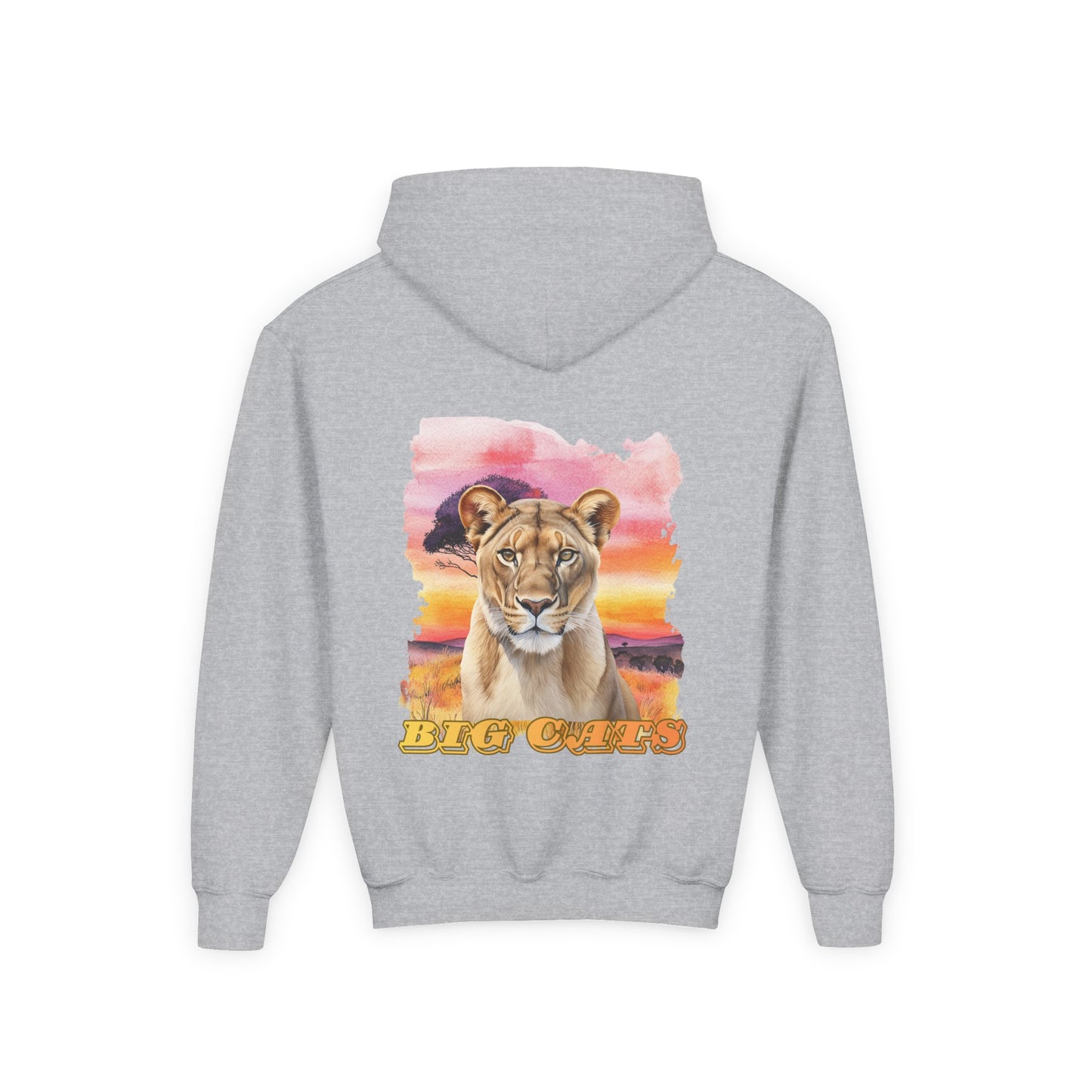 Girls Big Cats Lioness Hooded Sweatshirt