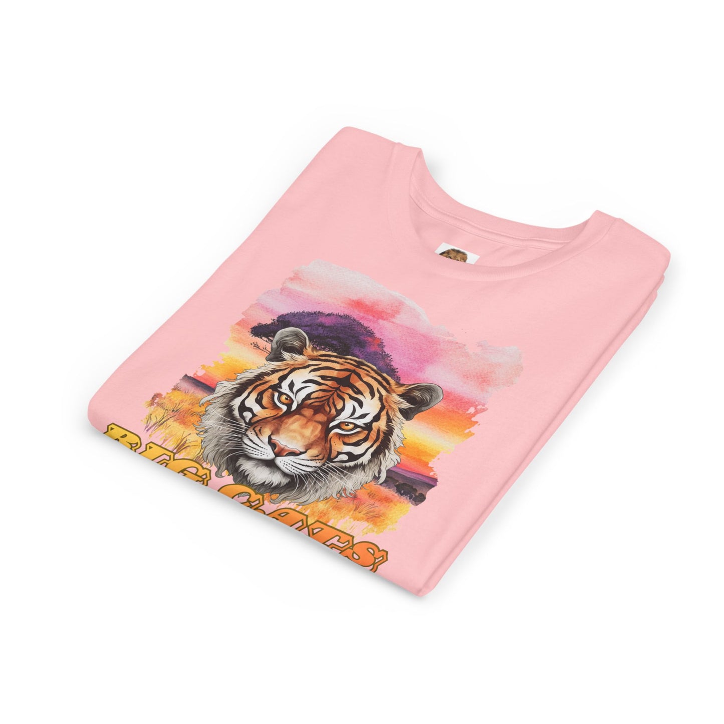 Girl's Tiger Big Cats Short Sleeve Tee