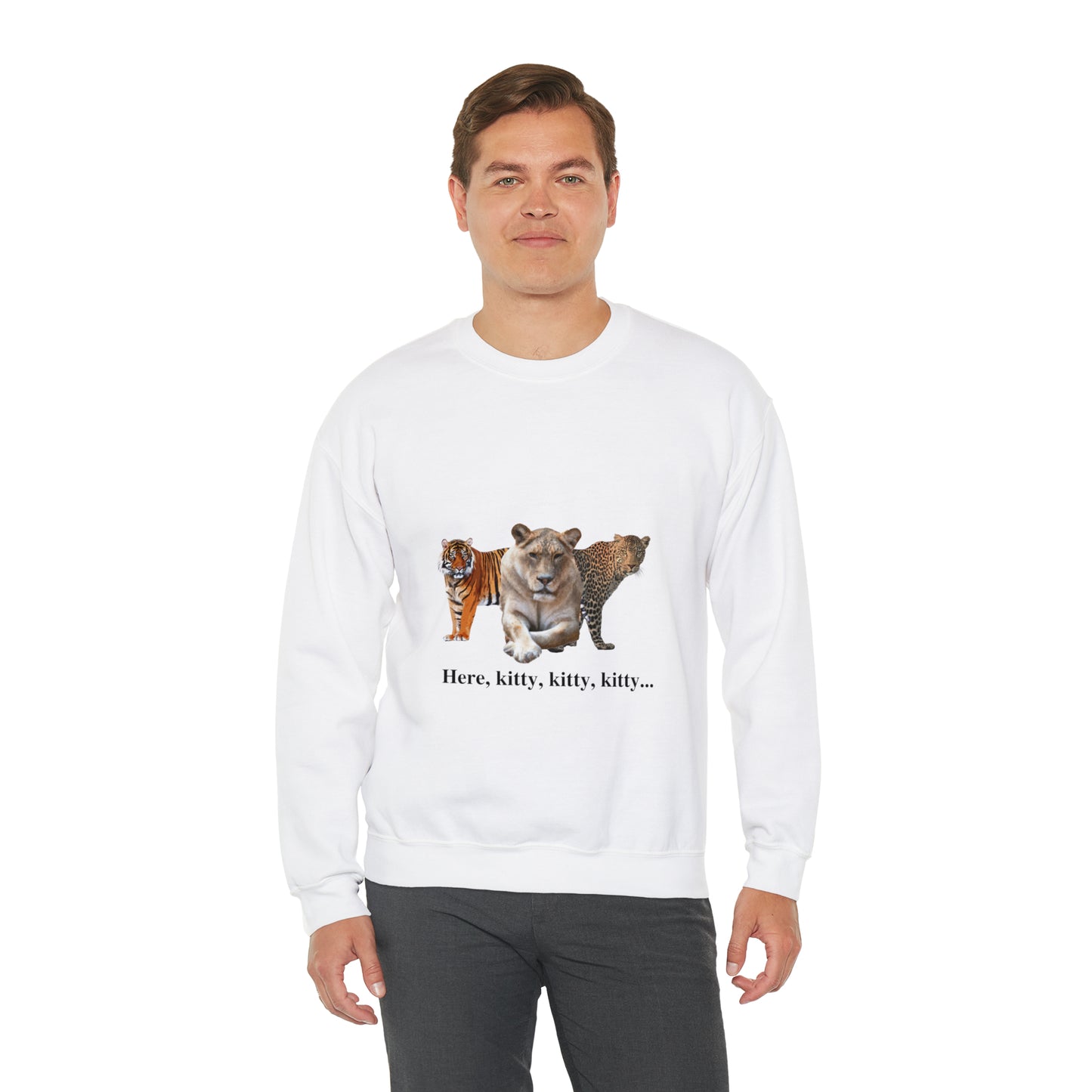 Unisex Big Cats Lioness Crewneck Sweatshirt