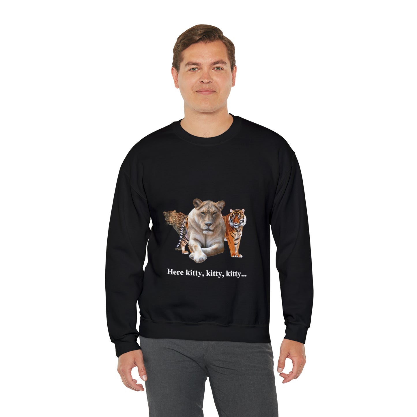 Unisex Big Cats Lioness Crewneck Sweatshirt