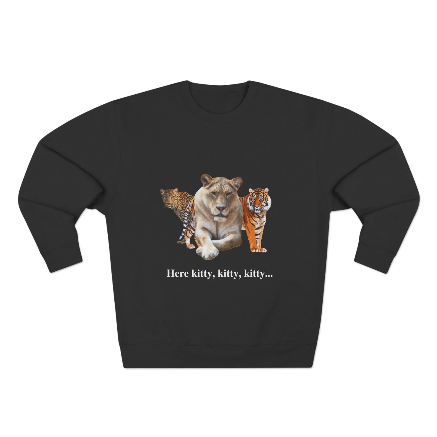 Unisex Premium Big Cats Lioness Crewneck Sweatshirt