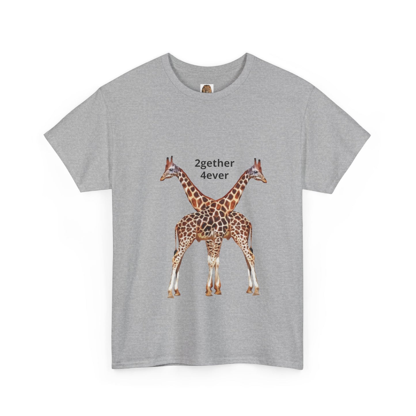 Giraffe Couple Unisex Crew Neck T-Shirt for Animal Lovers