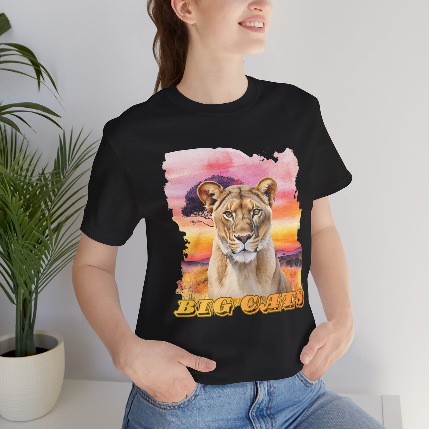 Women's Lioness Big Cats Short Sleeve Tee