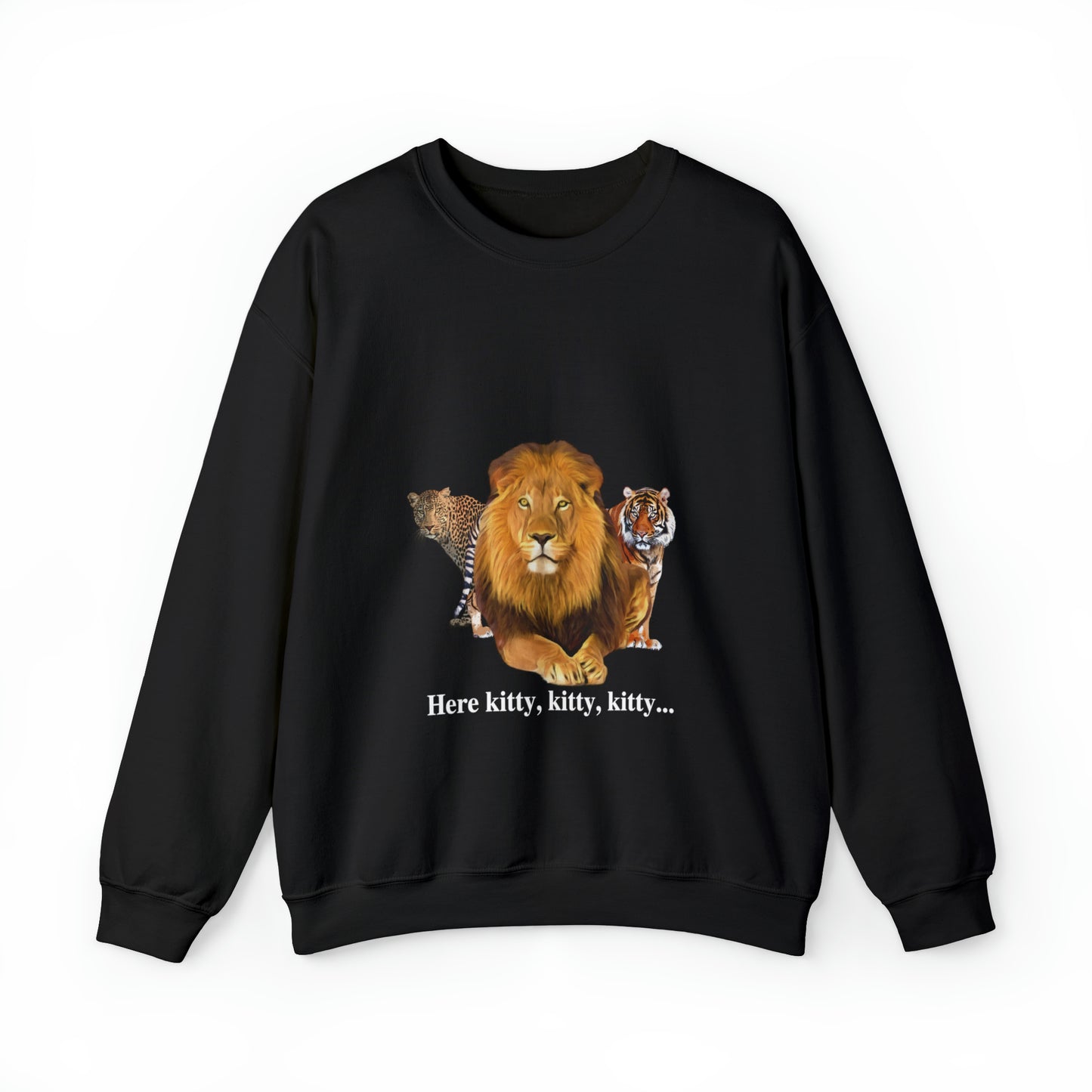 Unisex Big Cats Lion Crewneck Sweatshirt