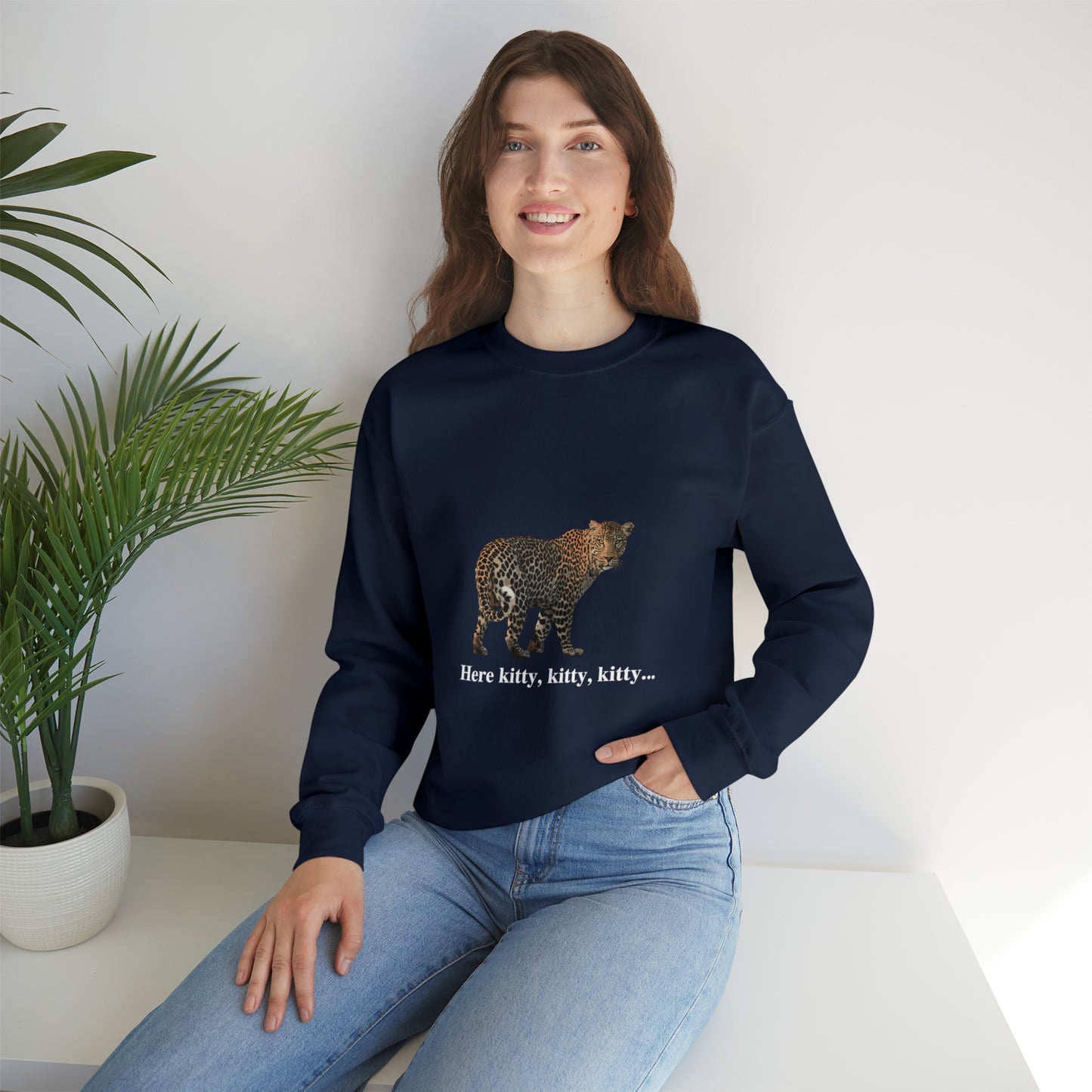 Unisex Leopard Big Cats Crewneck Sweatshirt