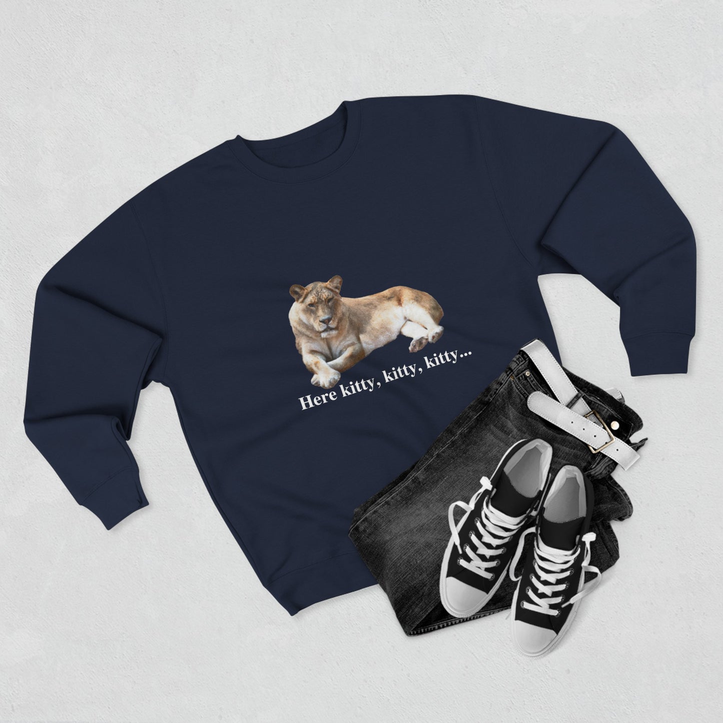 Unisex Premium Lioness Big Cats Crewneck Sweatshirt