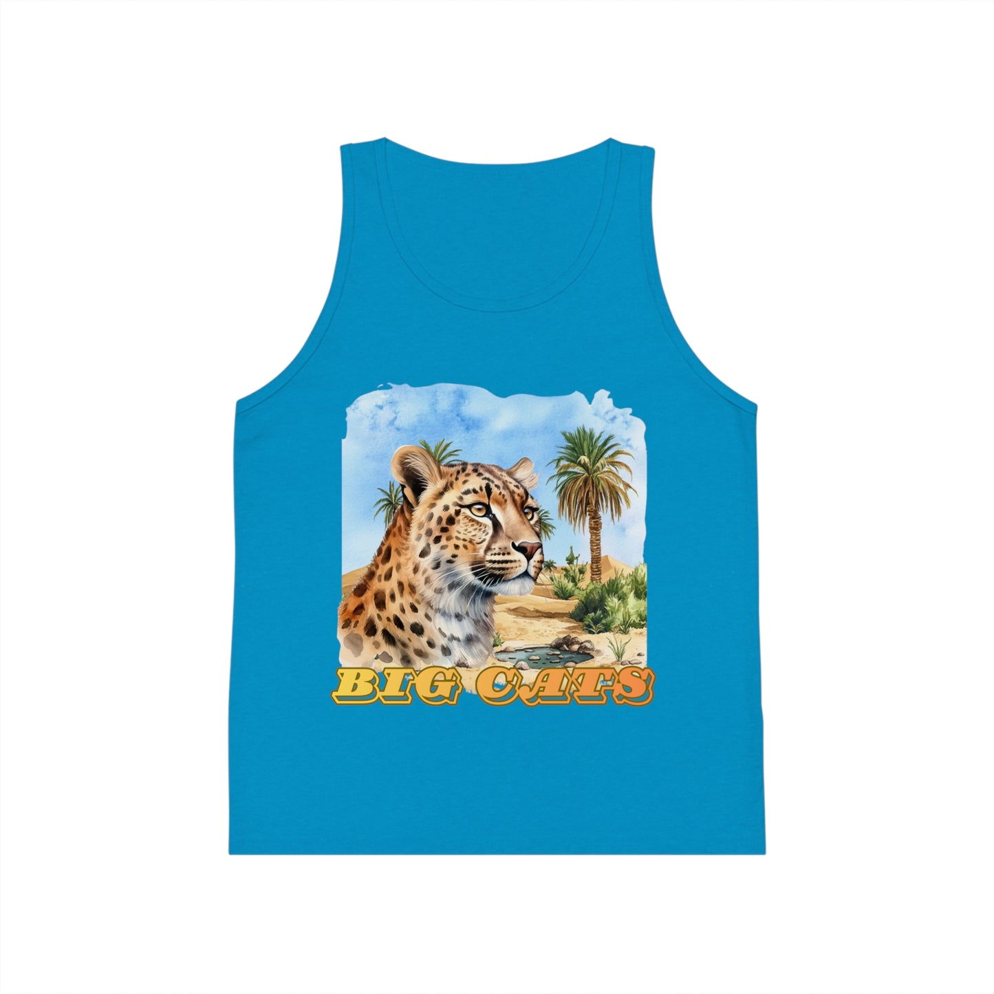 Kid's Vintage Big Cats Cheetah Tank Top