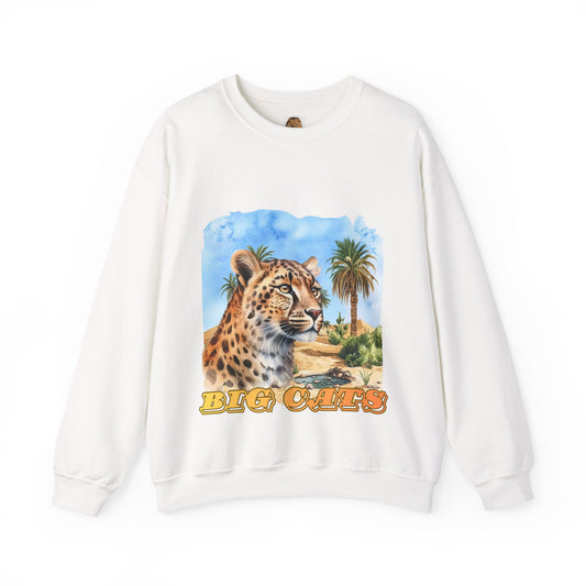 Men's Big Cats Cheetah Desert Crewneck Sweatshirt