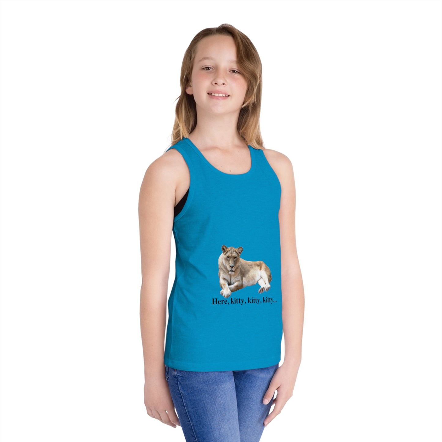 Kid's Lioness Big Cats Jersey Tank Top