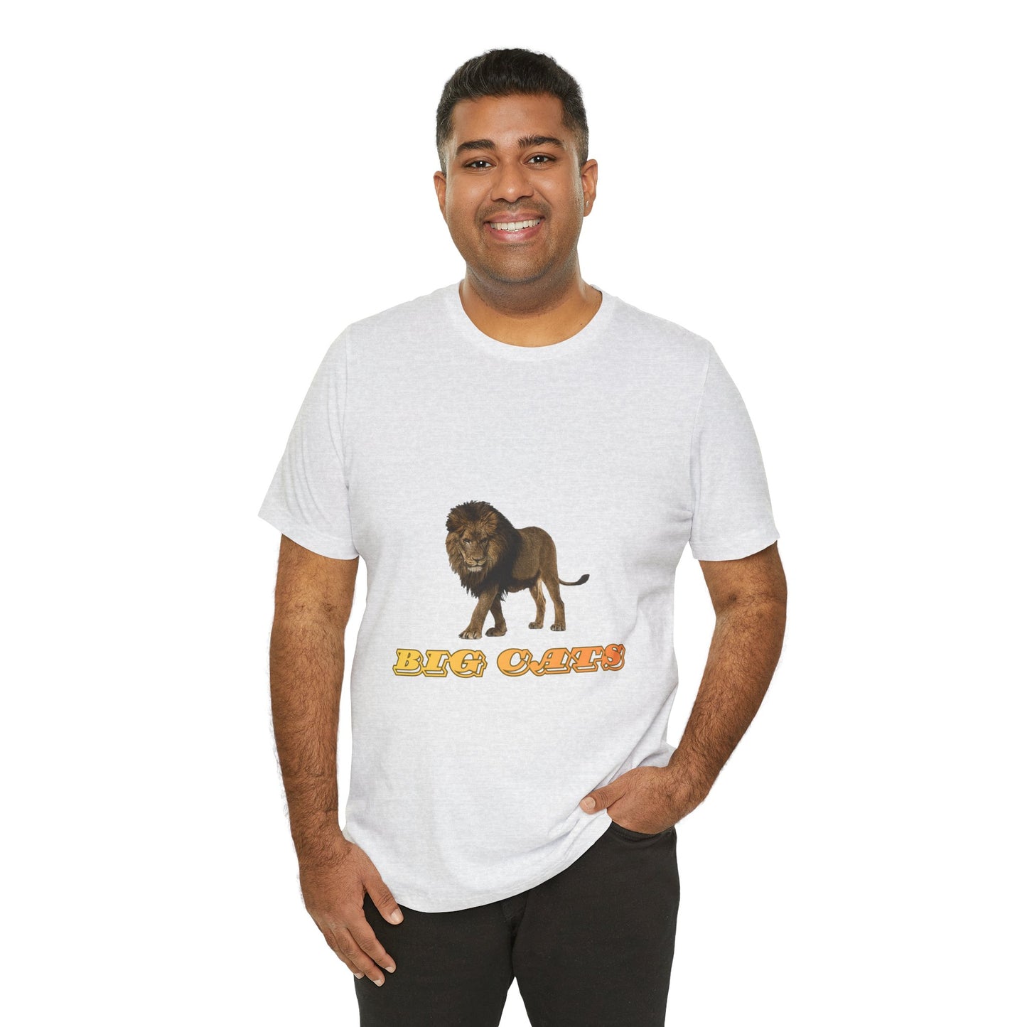 Unisex Lion Big Cats Short Sleeve Tee