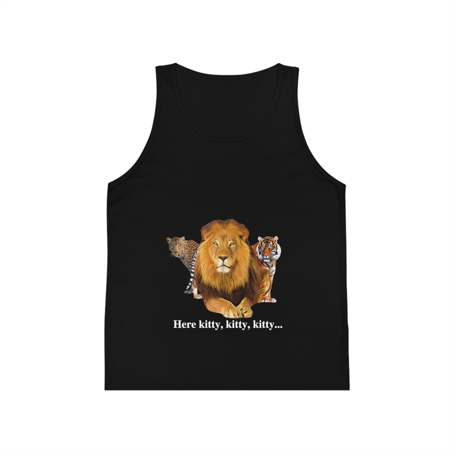 Kid's Big Cats Lion Jersey Tank Top