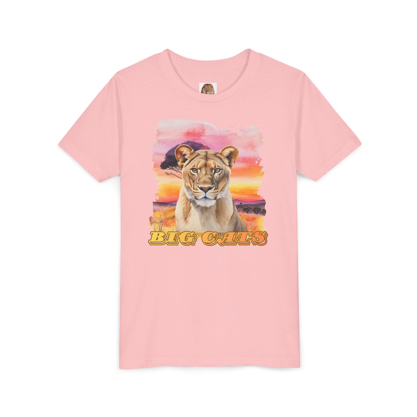 Girl's Lioness Big Cats Short Sleeve Tee