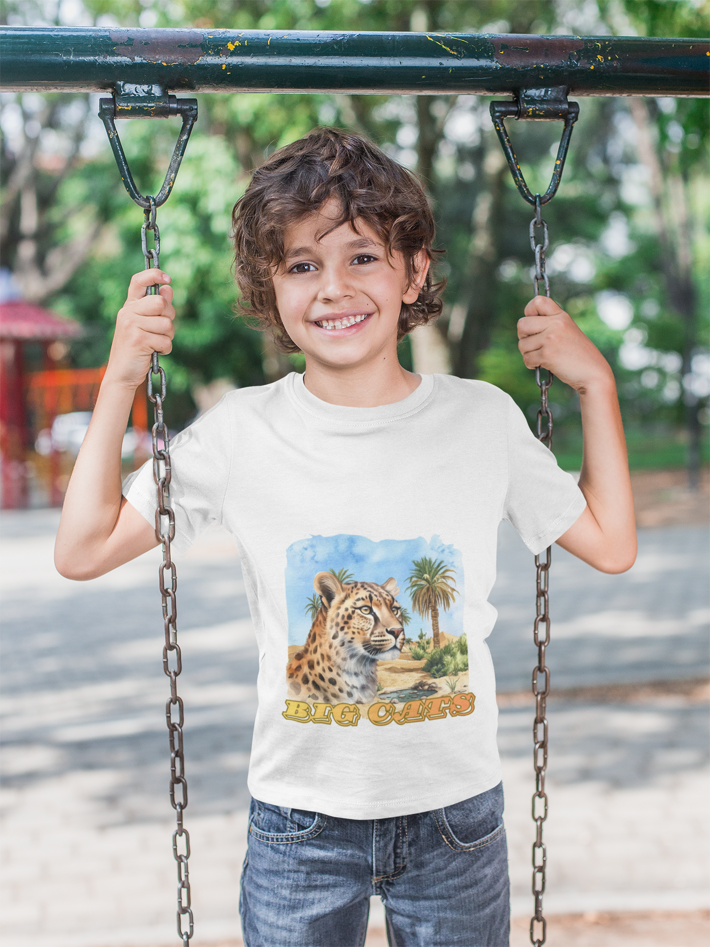 Boy's Big Cats Cheetah Tee Shirt