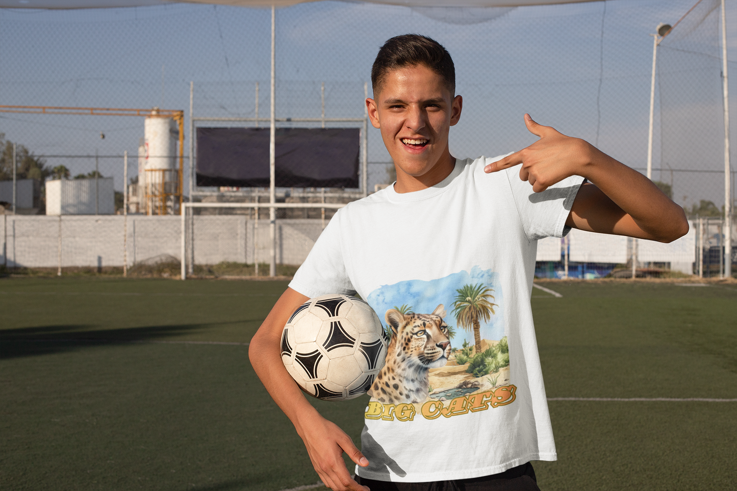 Boy's Big Cats Cheetah Tee Shirt