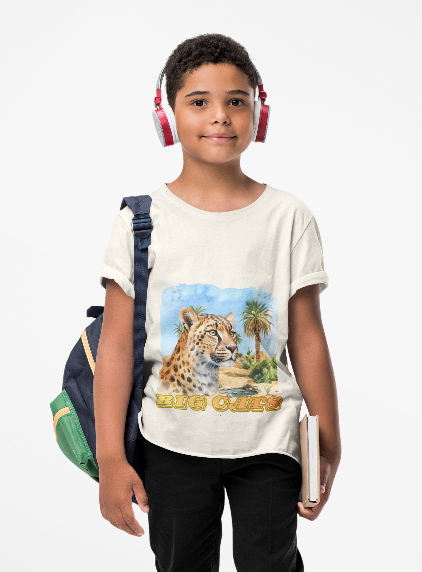 Boy's Big Cats Cheetah Tee Shirt