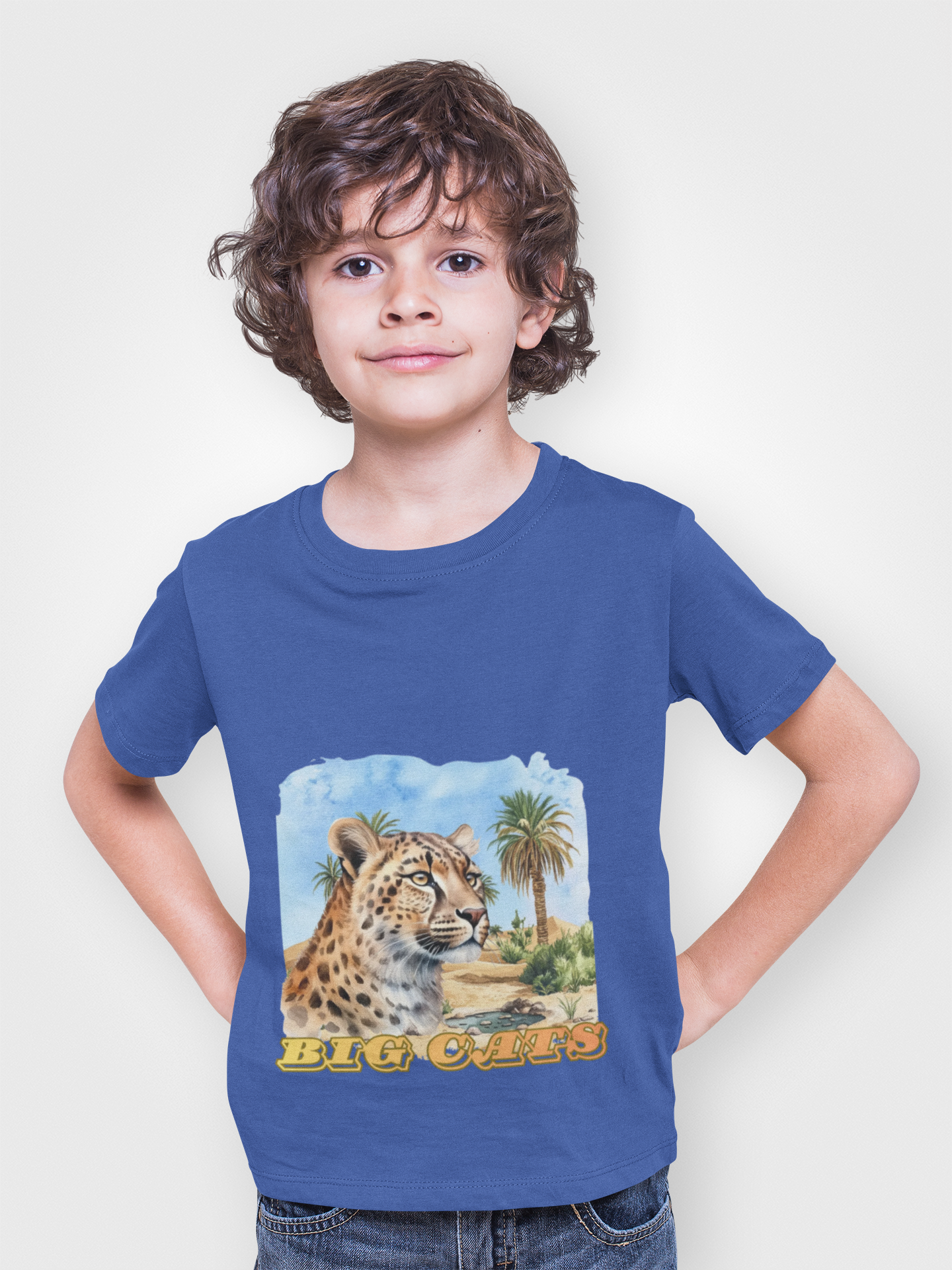 Boy's Big Cats Cheetah Tee Shirt