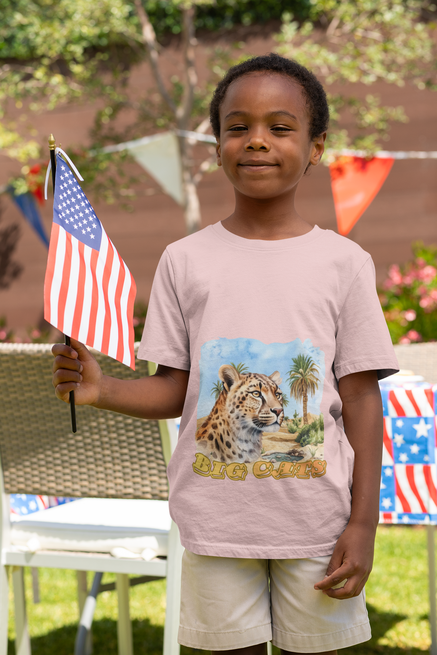 Boy's Big Cats Cheetah Tee Shirt