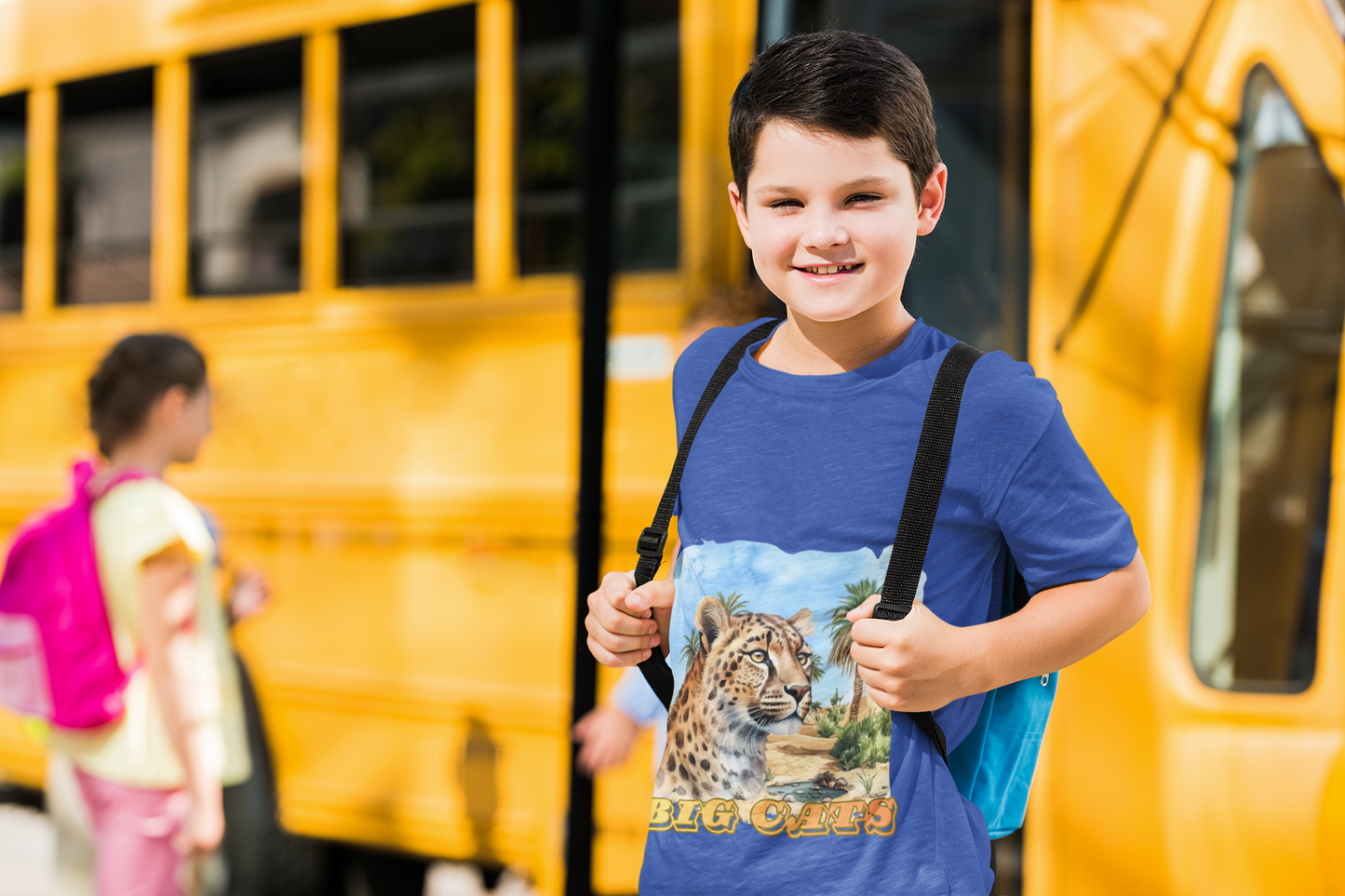 Boy's Big Cats Cheetah Tee Shirt