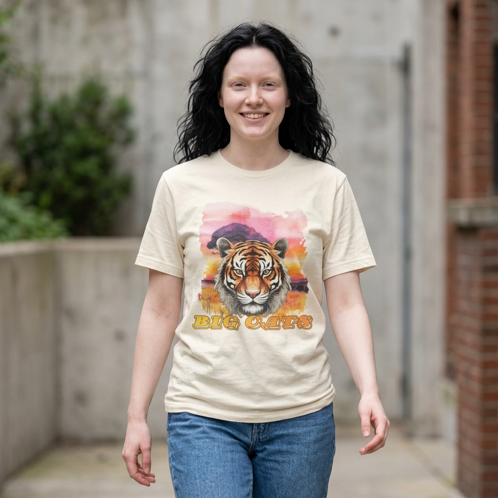Women's Tiger Big Cats Short Sleeve Tee