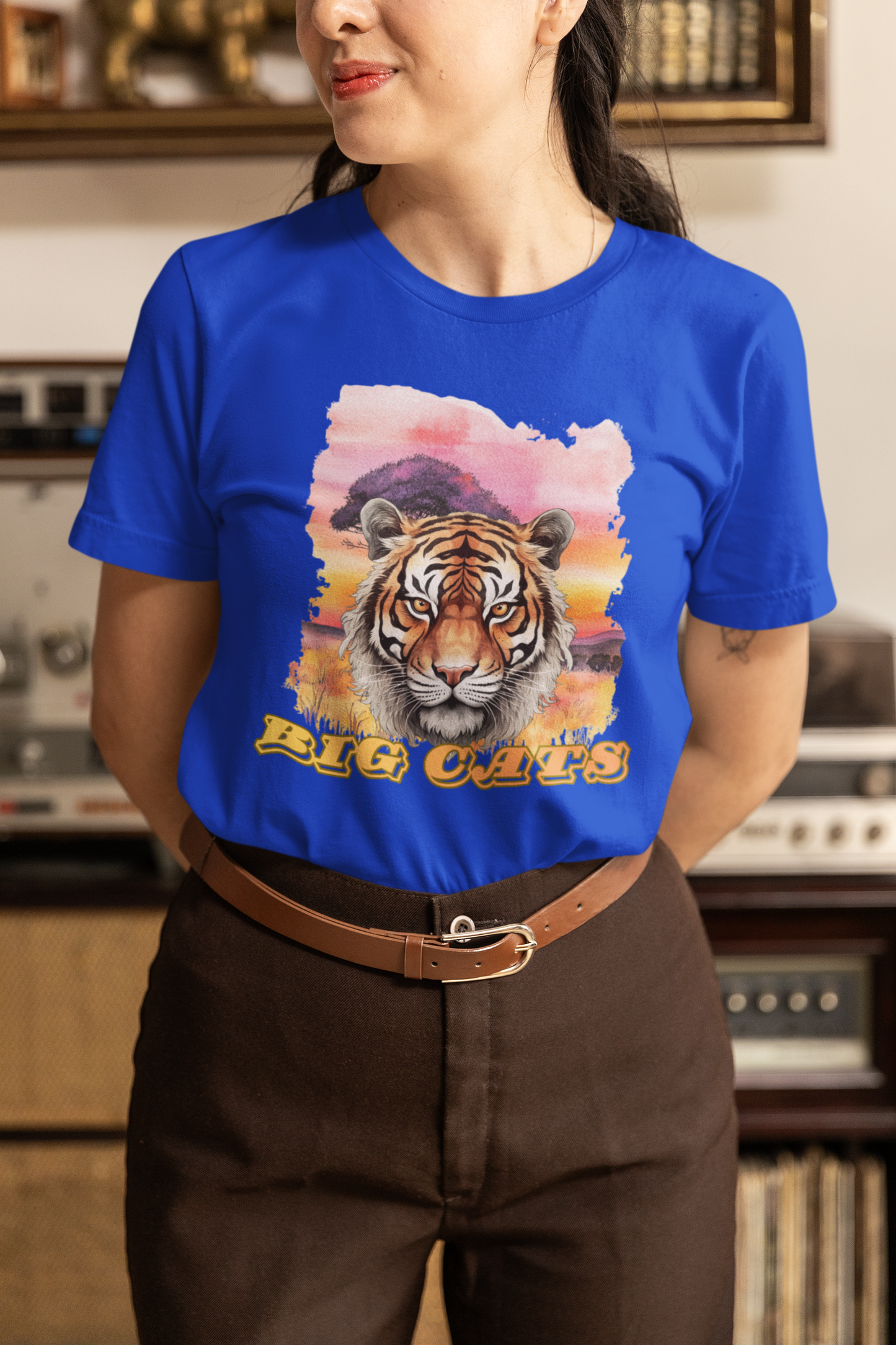 Women's Tiger Big Cats Short Sleeve Tee