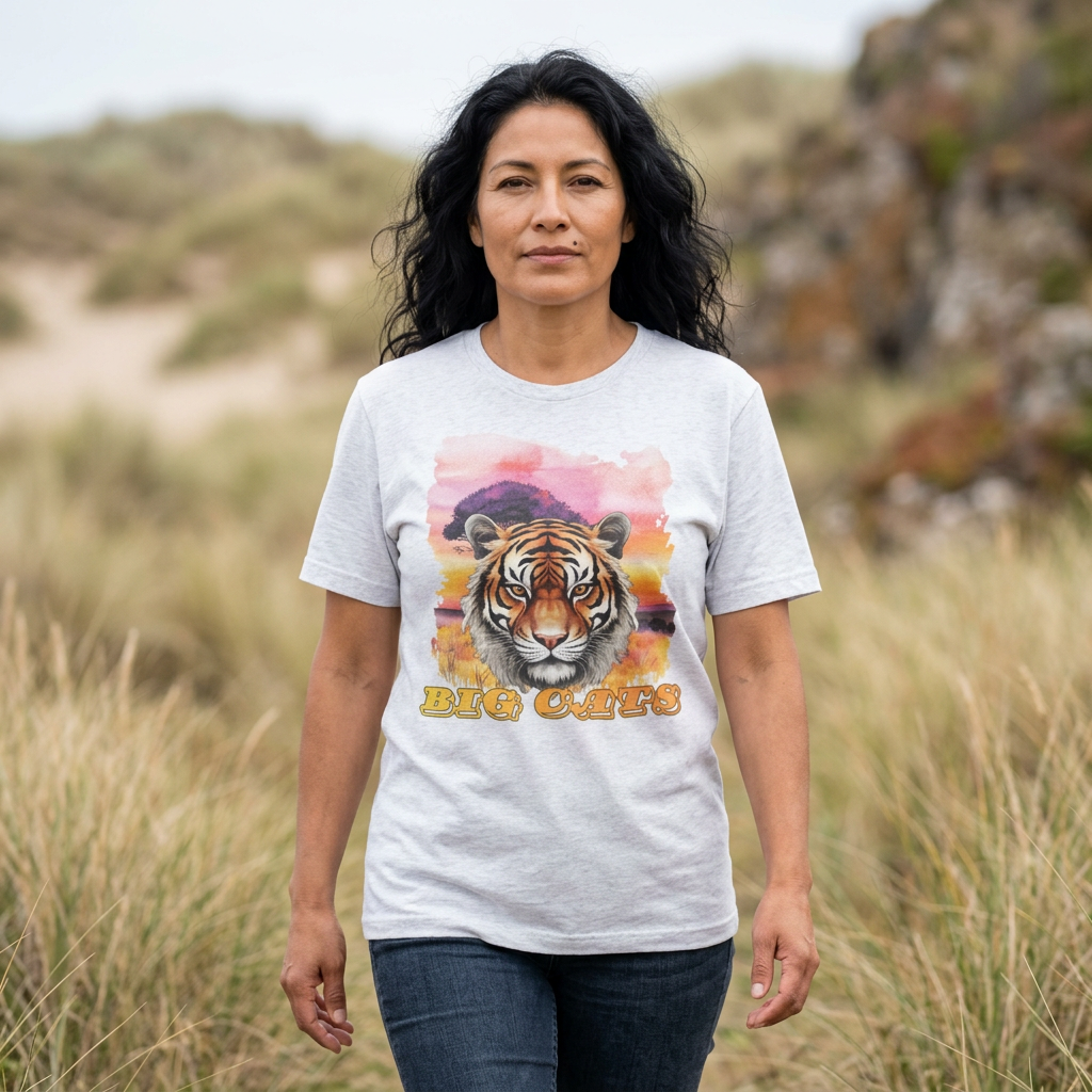 Women's Tiger Big Cats Short Sleeve Tee