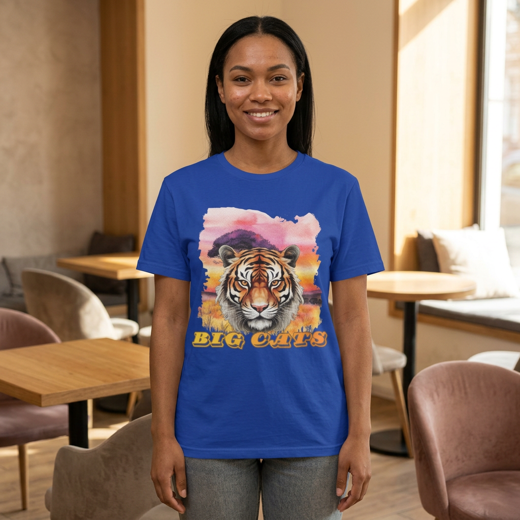 Women's Tiger Big Cats Short Sleeve Tee