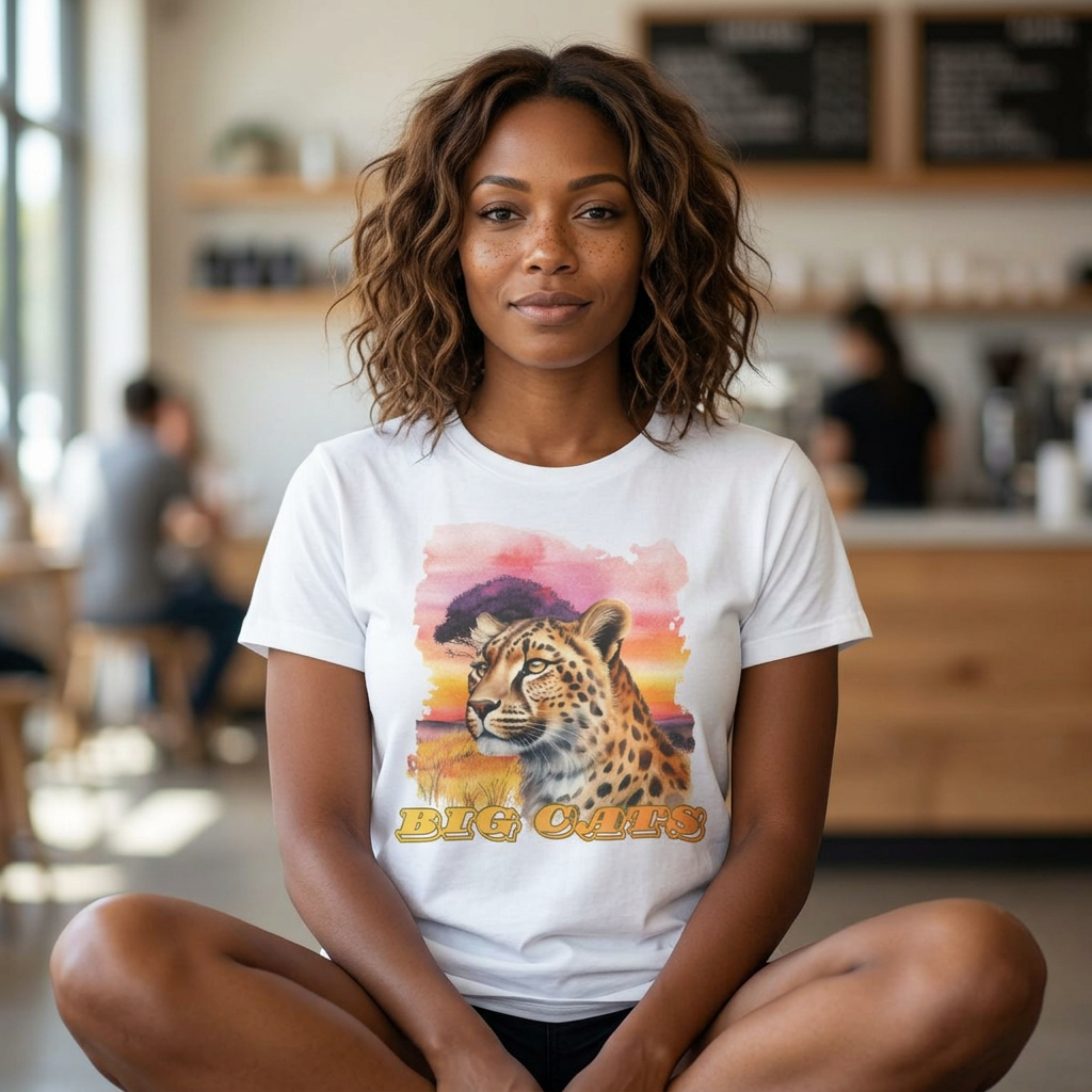 Women's "Big Cats" Cheetah Graphic T-Shirt
