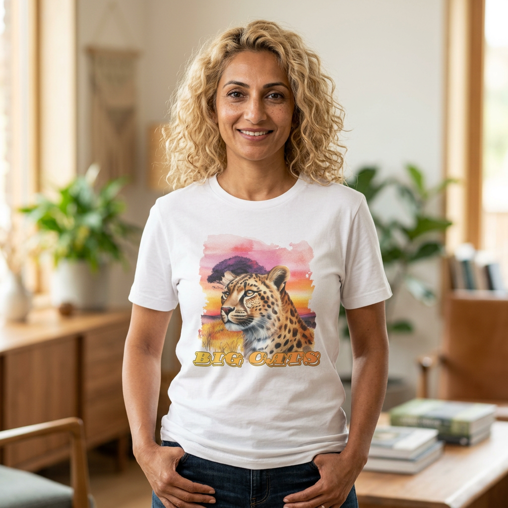 Women's "Big Cats" Cheetah Graphic T-Shirt