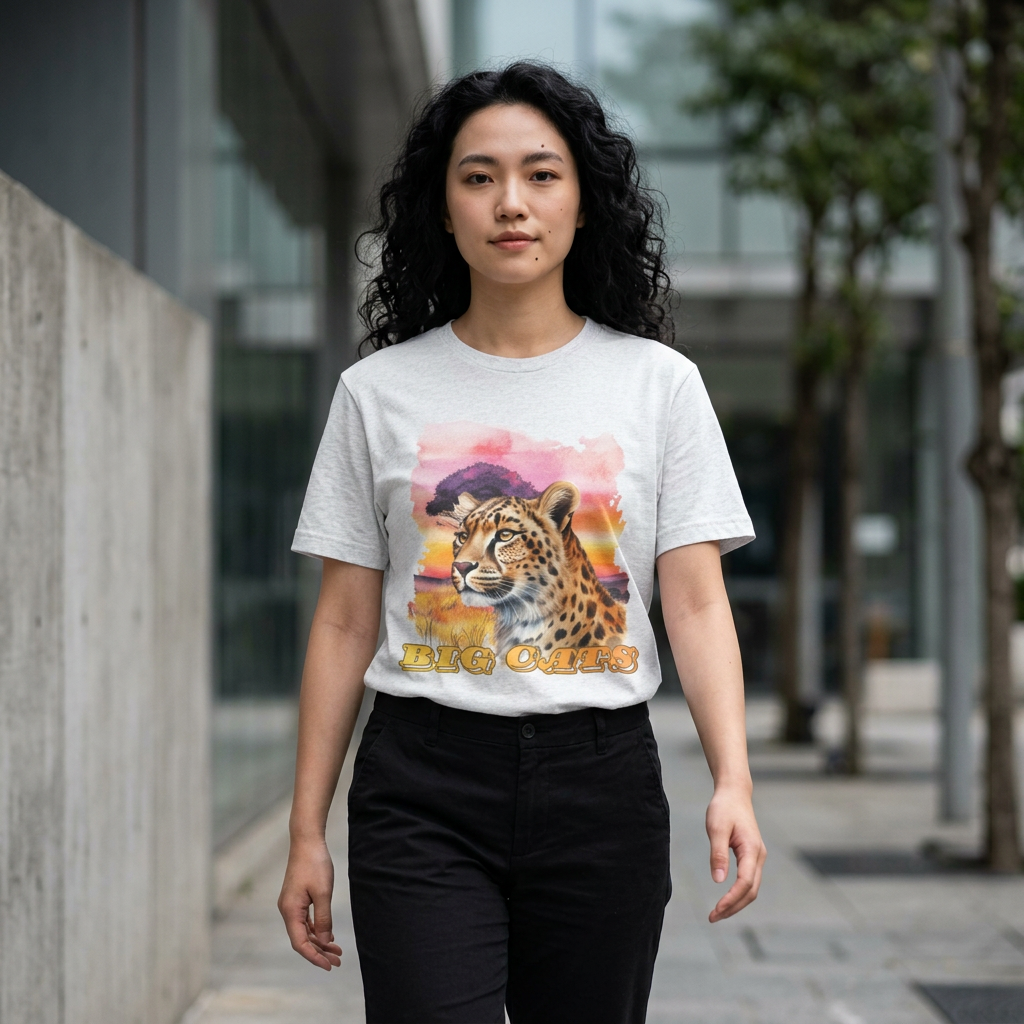 Women's "Big Cats" Cheetah Graphic T-Shirt