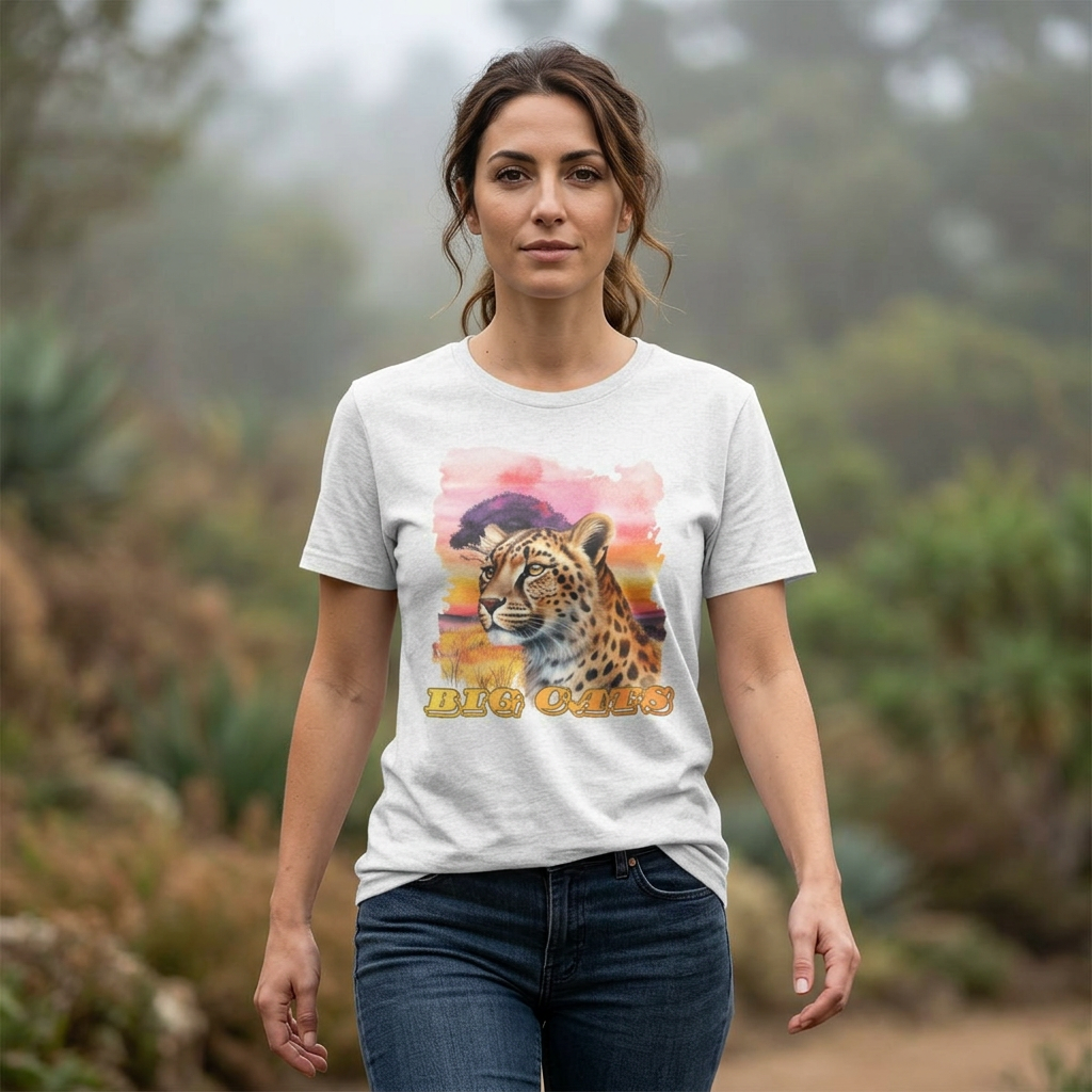 Women's "Big Cats" Cheetah Graphic T-Shirt