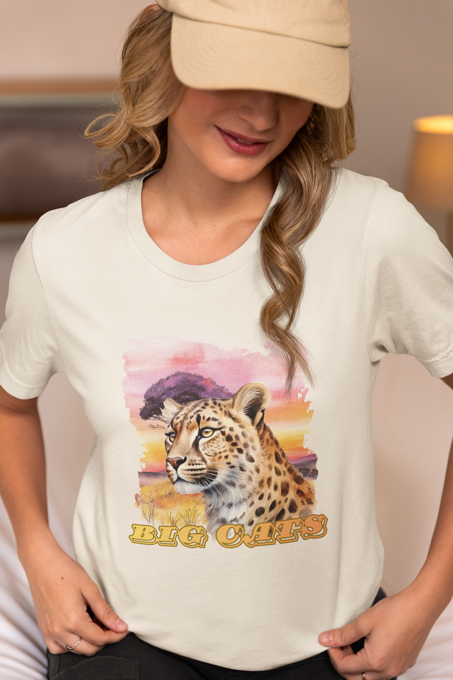 Women's "Big Cats" Cheetah Graphic T-Shirt