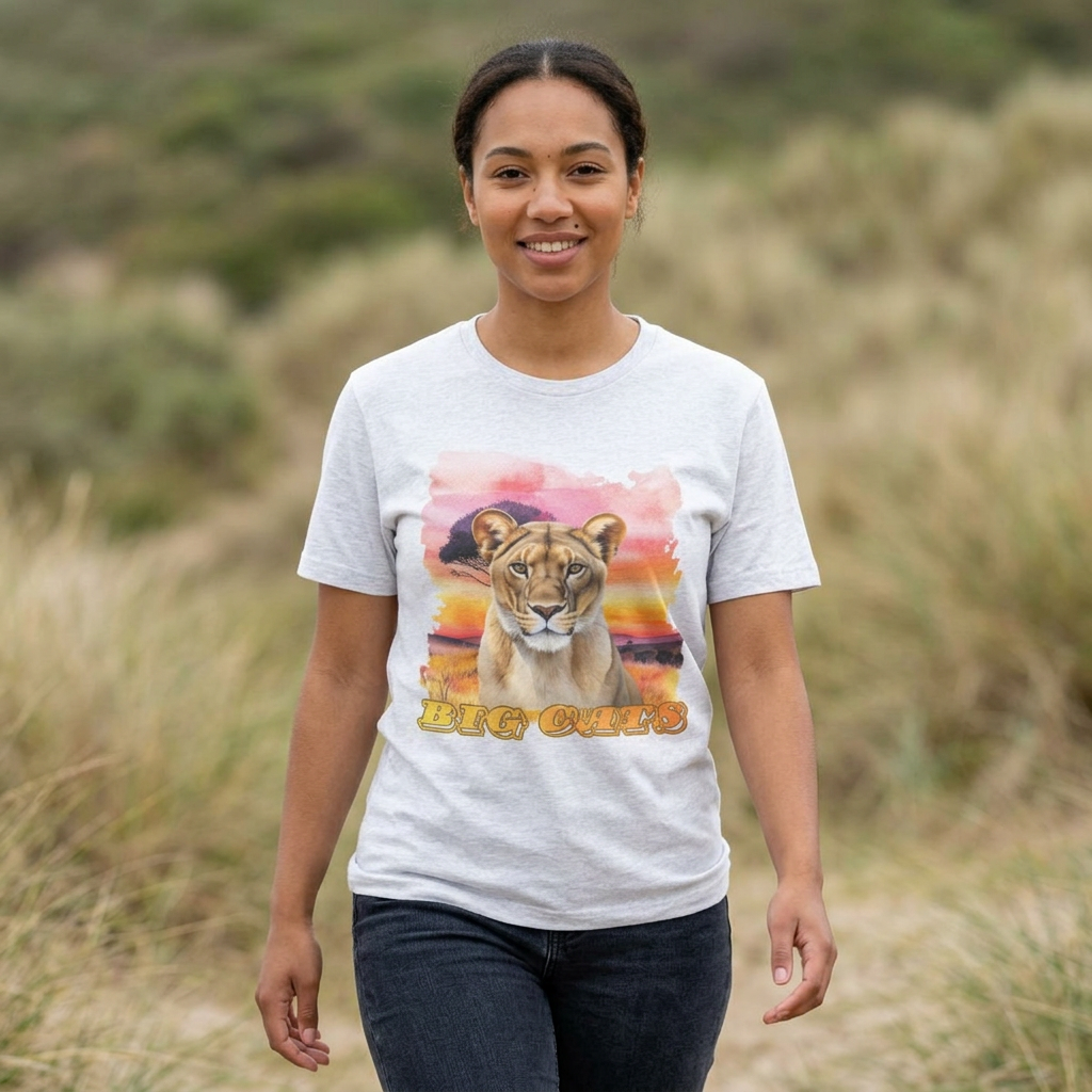 Women's Lioness Big Cats Short Sleeve Tee