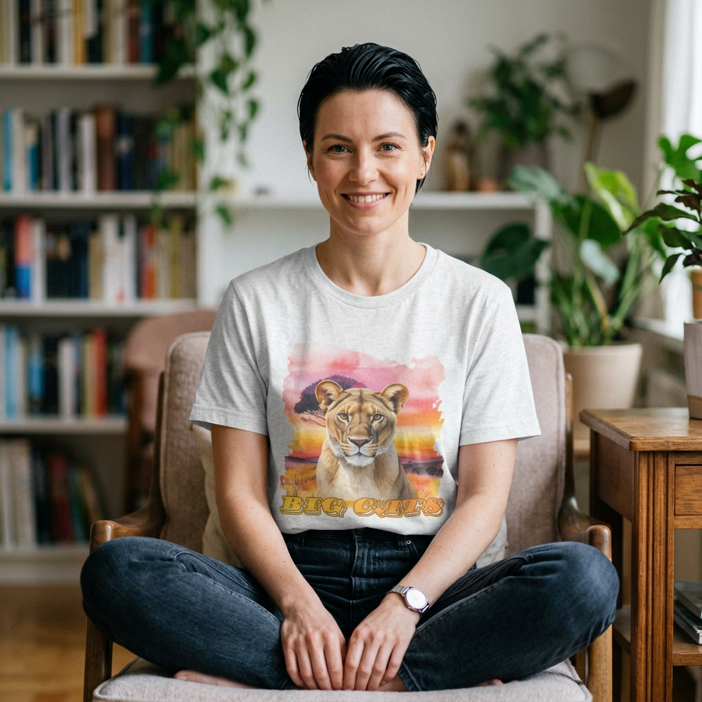 Women's Lioness Big Cats Short Sleeve Tee