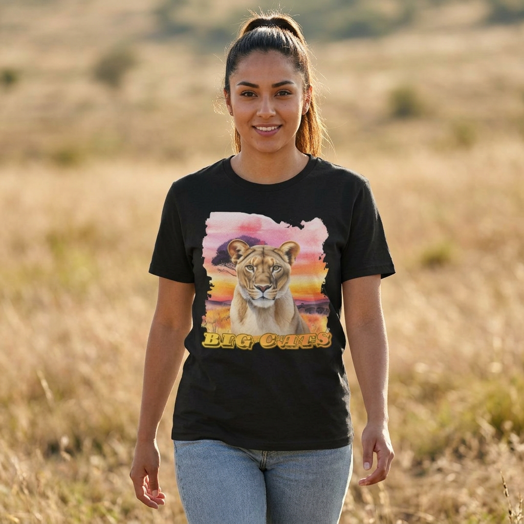 Women's Lioness Big Cats Short Sleeve Tee