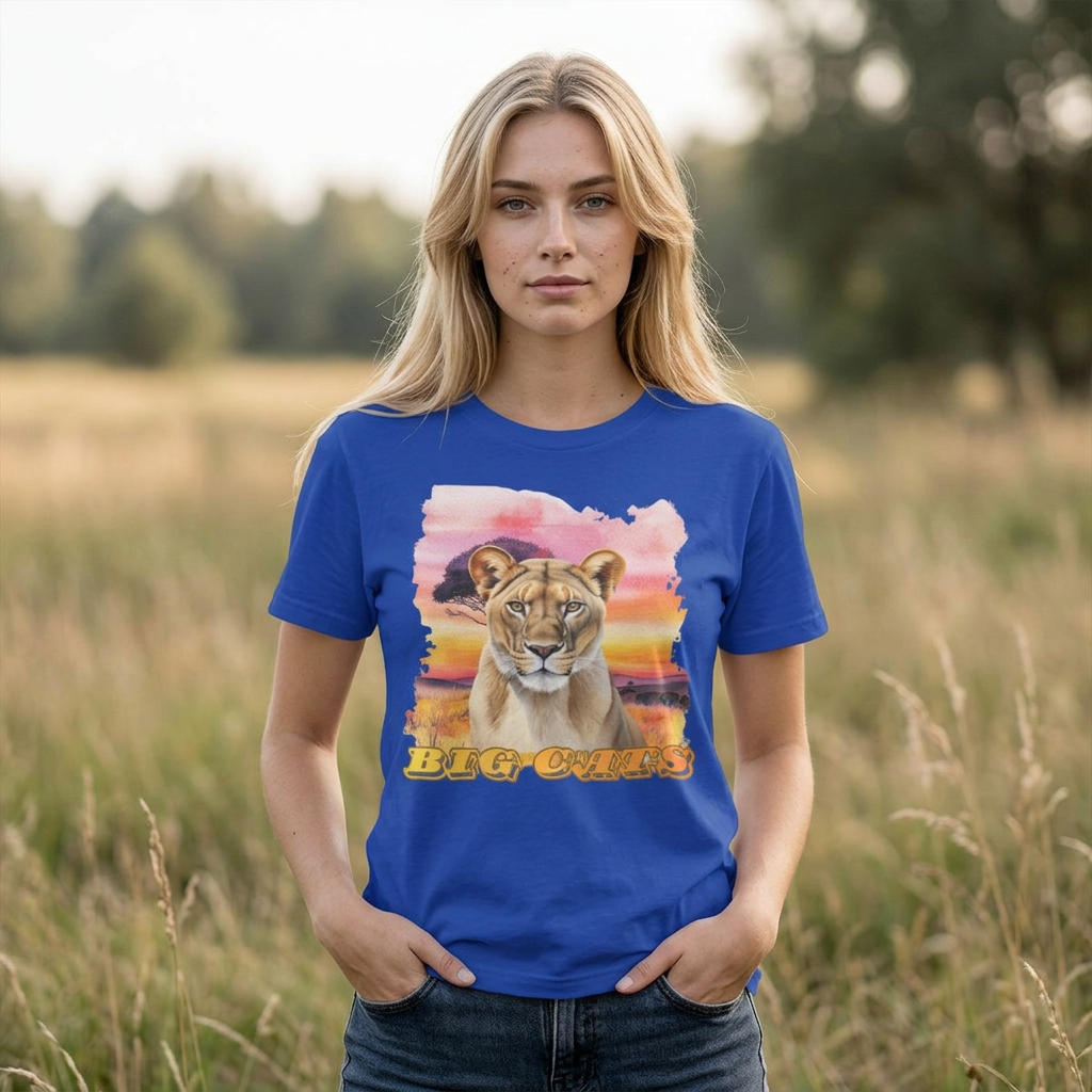 Women's Lioness Big Cats Short Sleeve Tee