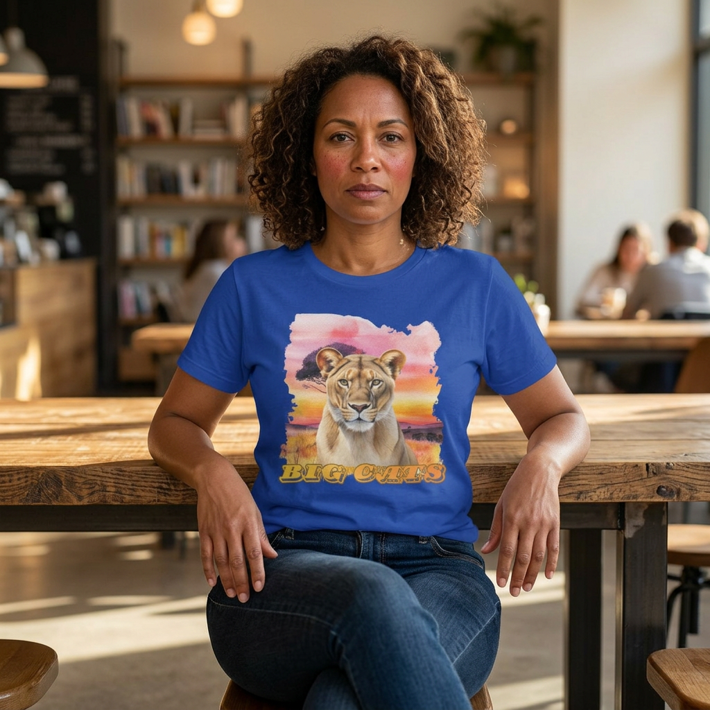 Women's Lioness Big Cats Short Sleeve Tee