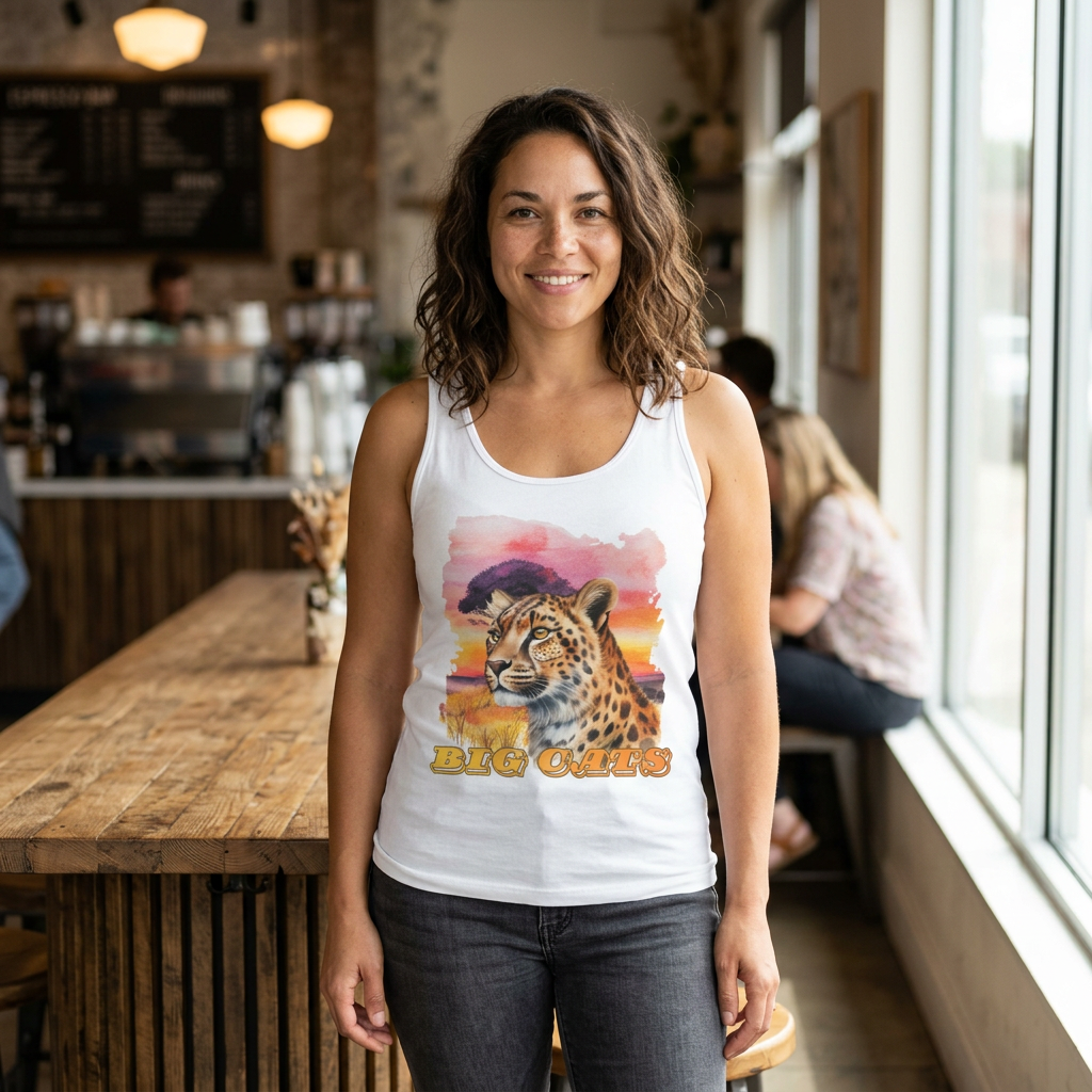 Women's Big Cats Cheetah Tank Top