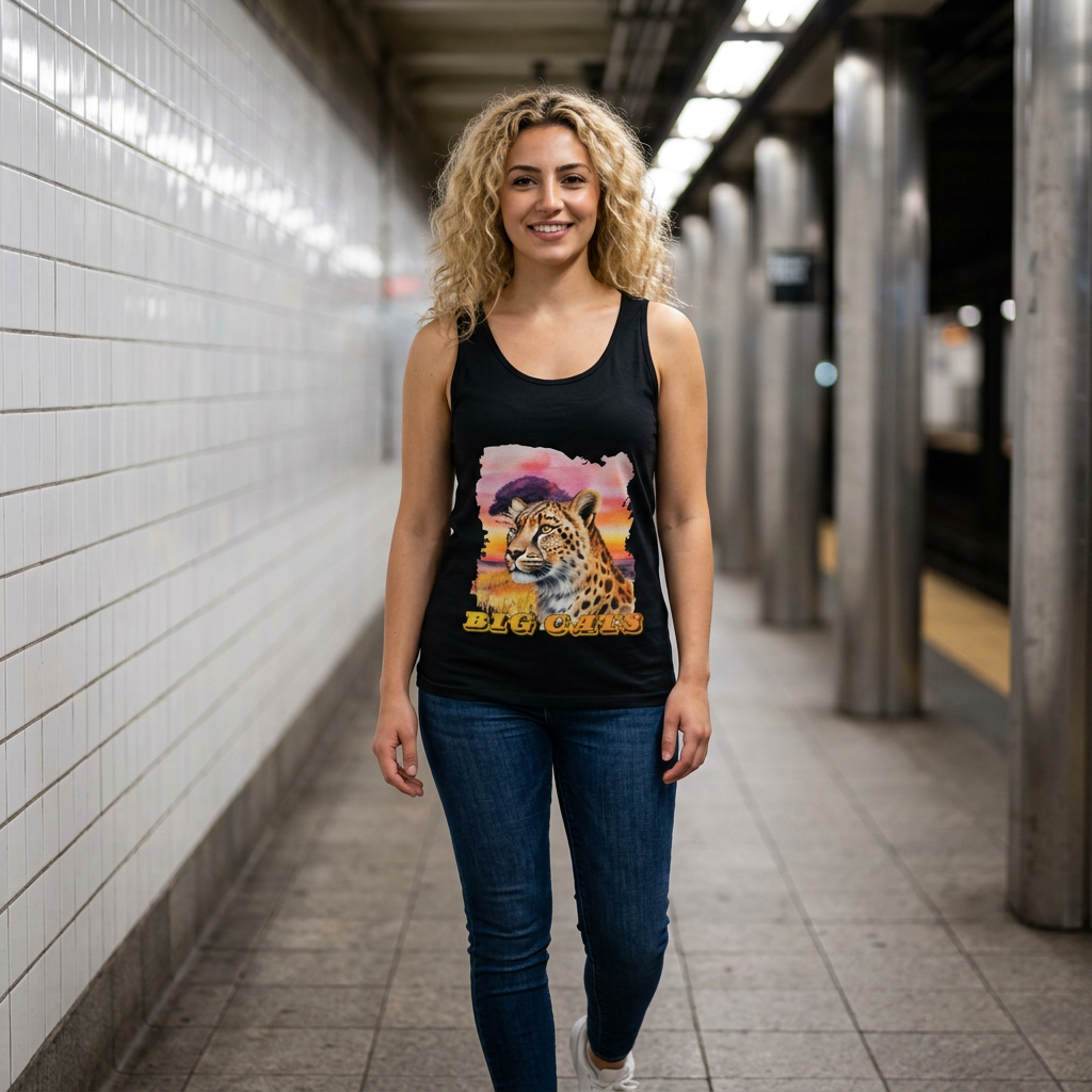 Women's Big Cats Cheetah Tank Top