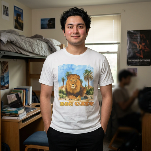 Men's Big Cats Lion Tee Shirt