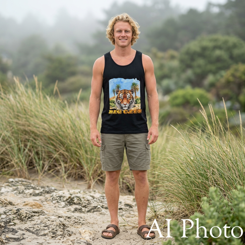 Men's Big Cats Tiger Tank Top