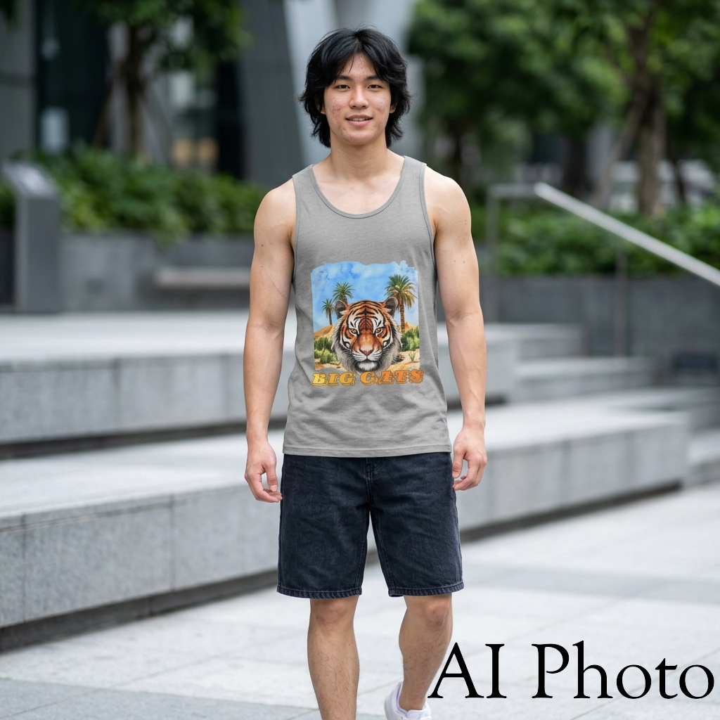 Men's Big Cats Tiger Tank Top