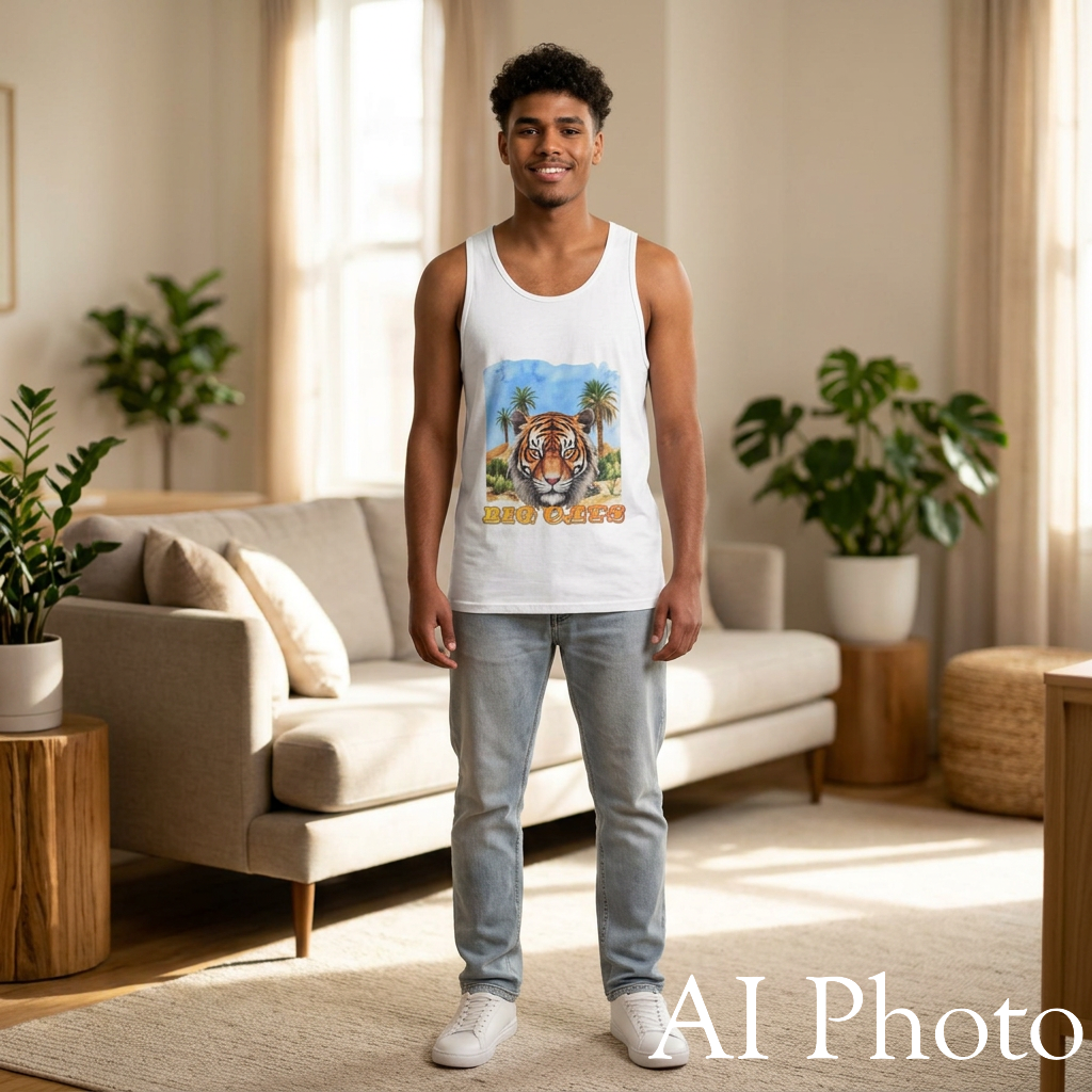 Men's Big Cats Tiger Tank Top