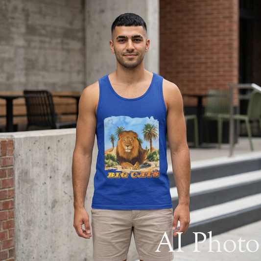 Men's Big Cats Lion Tank Top