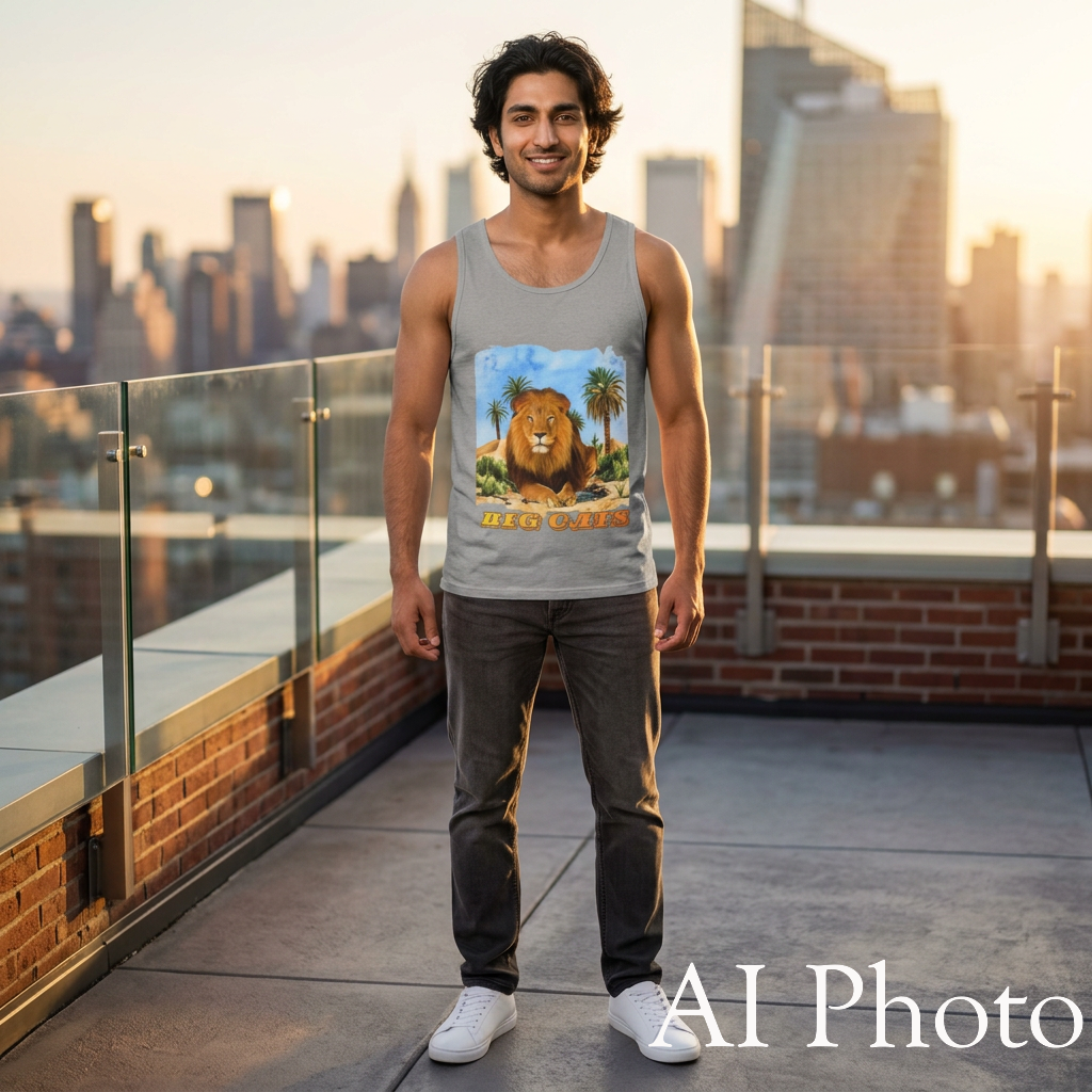 Men's Big Cats Lion Tank Top