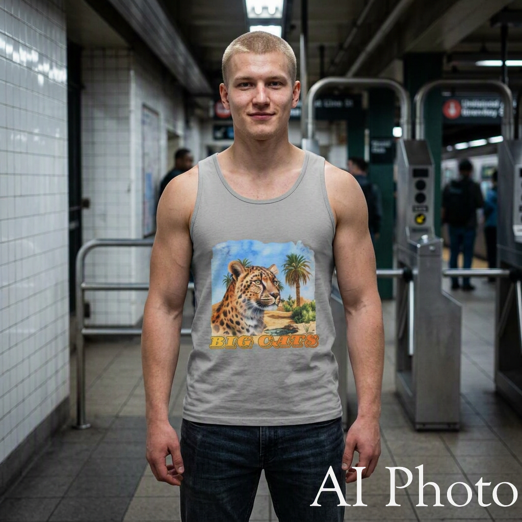 Men's Big Cats Cheetah Tank Top